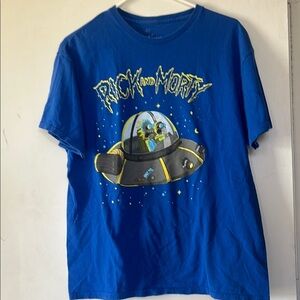 Rick and Morty men’s  Blue T-Shirt